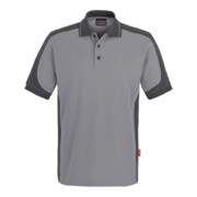 Hakro Polo-shirt Contrast Performance, titane, taille unisexe : 2XL