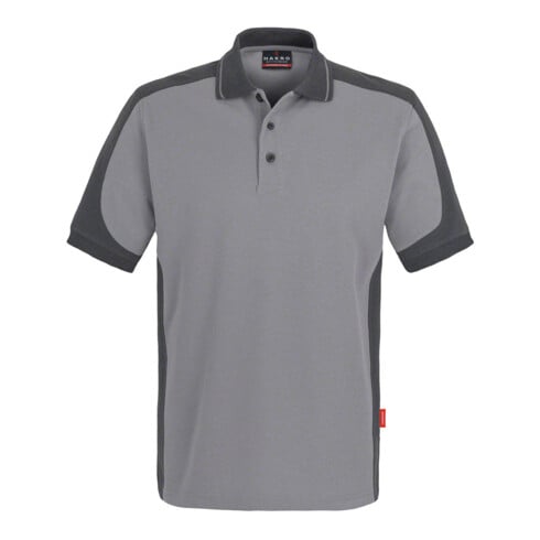 Hakro Polo-shirt Contrast Performance, titane, taille unisexe : M
