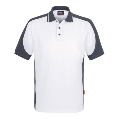 Hakro Polo-Shirt Contrast Performance, weiß, Unisex-Größe: 2XL