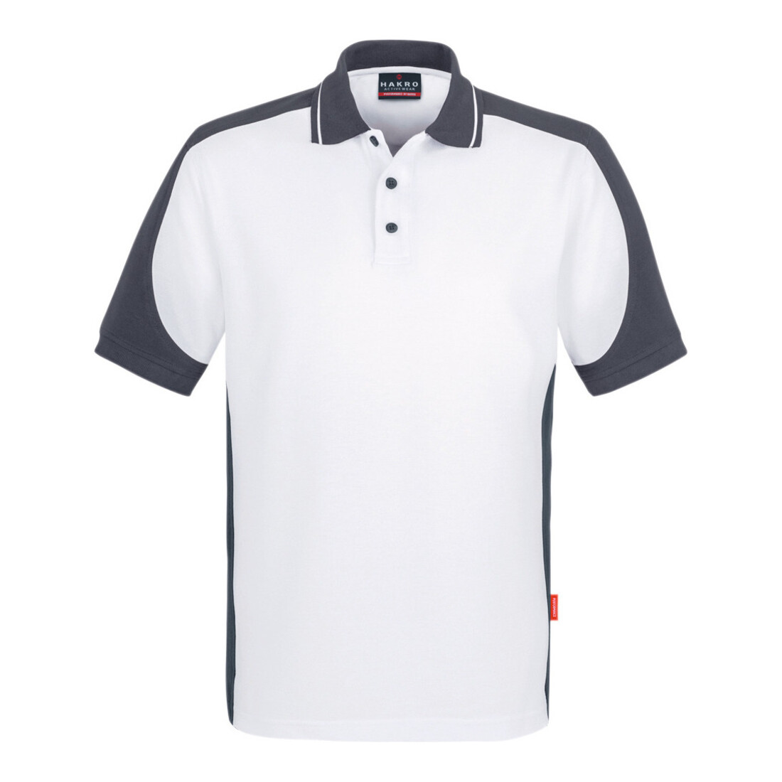 Hakro Polo-Shirt Contrast Performance, weiß, Unisex-Größe: 3XL