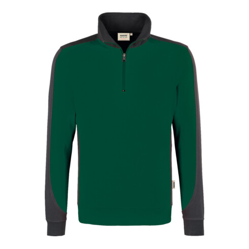 Hakro Sweat-shirt zippé Contrast Performance, tanne, taille unisexe : 2XL