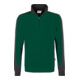 Hakro Sweatshirts zippés Contrast Performance, sapin, Taille unisexe: 2XL-1