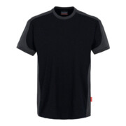Hakro T-Shirt Contrast Performance, noir, taille unisexe : XL