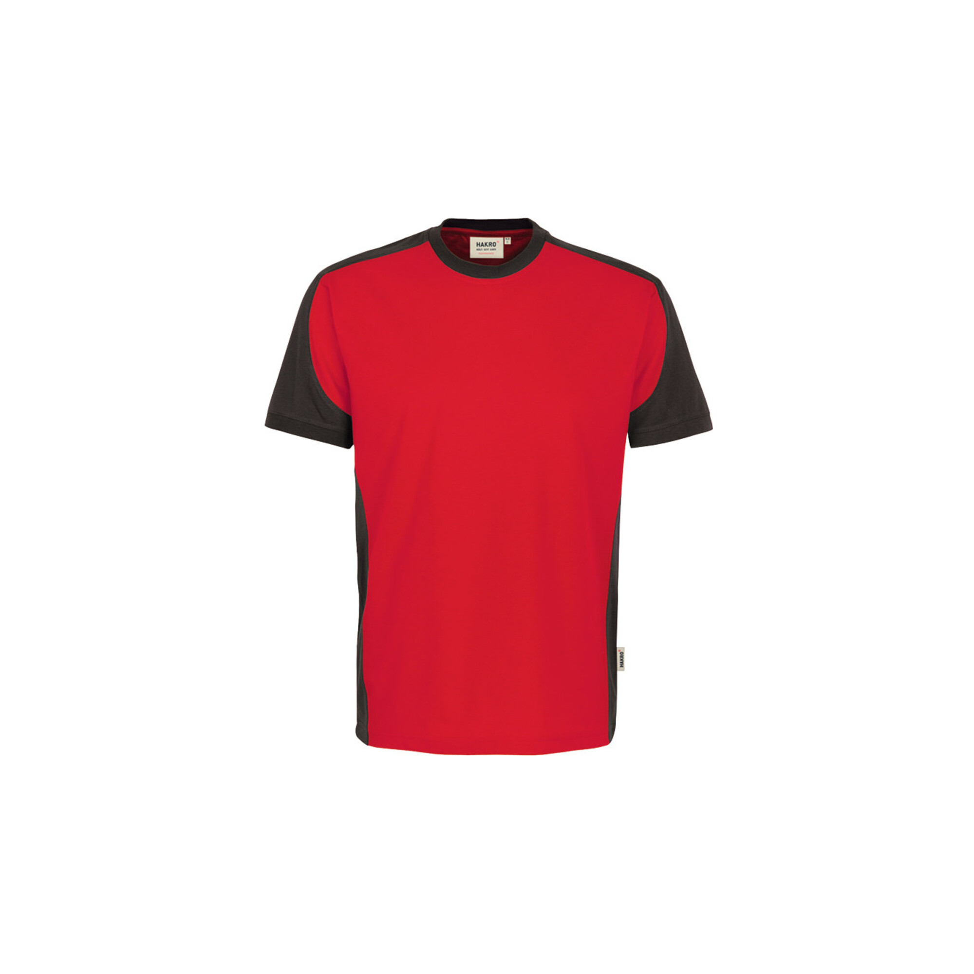 Hakro T-Shirt Contrast Performance, rot, Unisex-Größe: M
