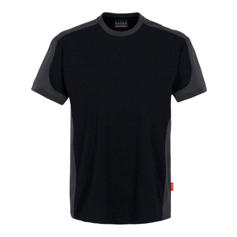 Hakro T-Shirt Contrast Performance, schwarz, Unisex-Größe: L