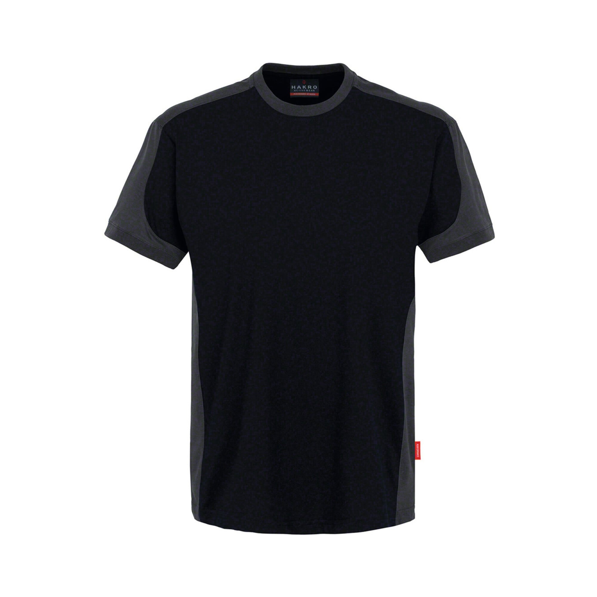Hakro T-Shirt Contrast Performance, schwarz, Unisex-Größe: L