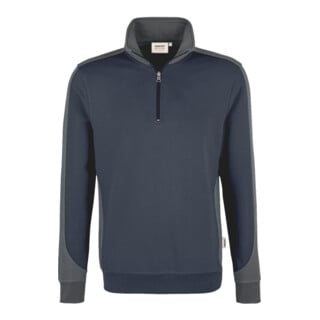 HAKRO Zip-Sweatshirt Contrast Performance, dunkelblau, Unisex-Grße: 2XL