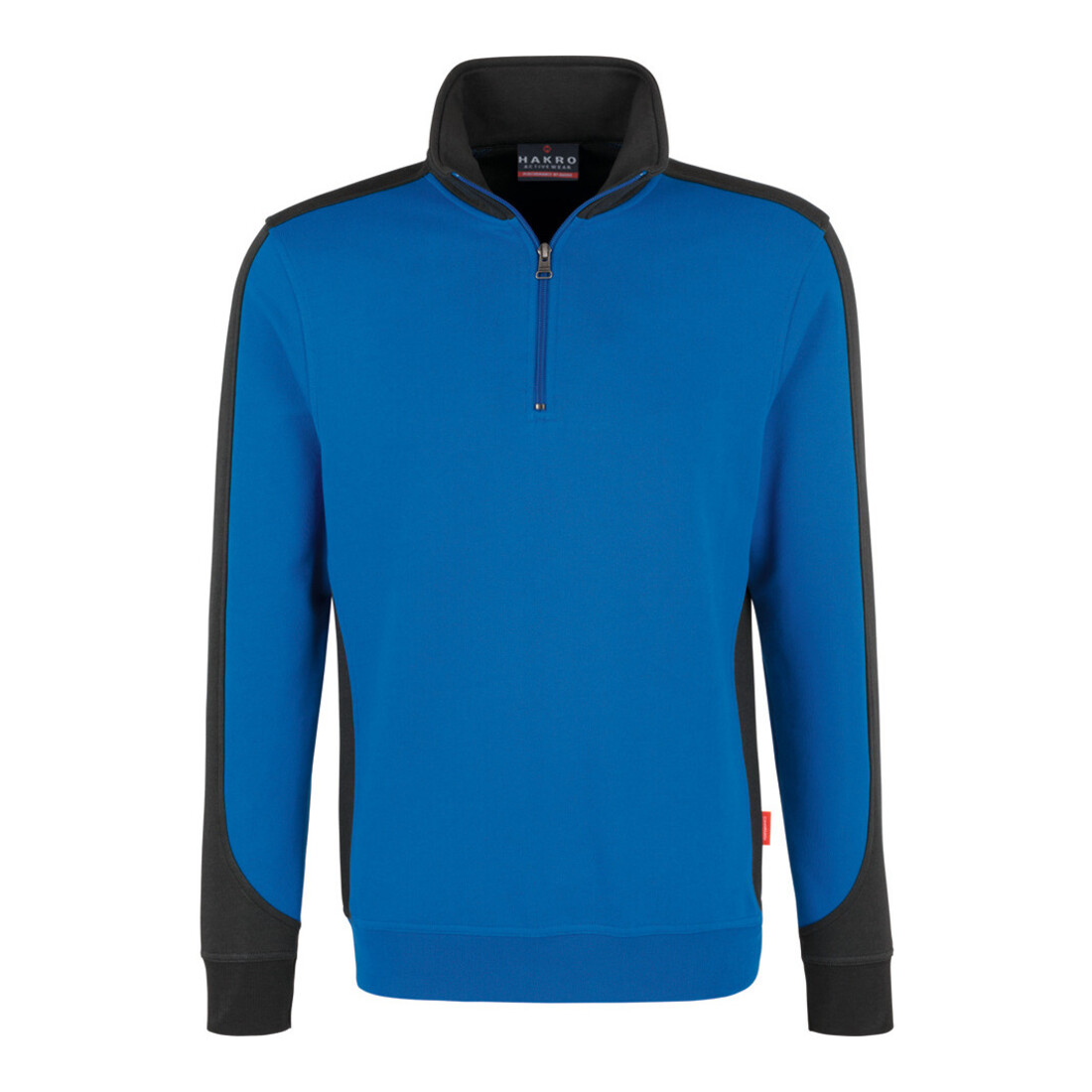Hakro Zip-Sweatshirt Contrast Performance, royal, Unisex-Größe: S