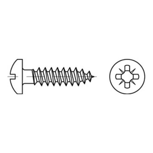 ART 88096 Halbrund-Spanplattenschraube, Edelstahl A2, blank