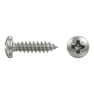 ART 88096 Halbrund-Spanplattenschraube, Edelstahl A2, blank