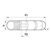 Halbrundfr. D856 HSS 50x 4mm R 2,0 FORMAT-2