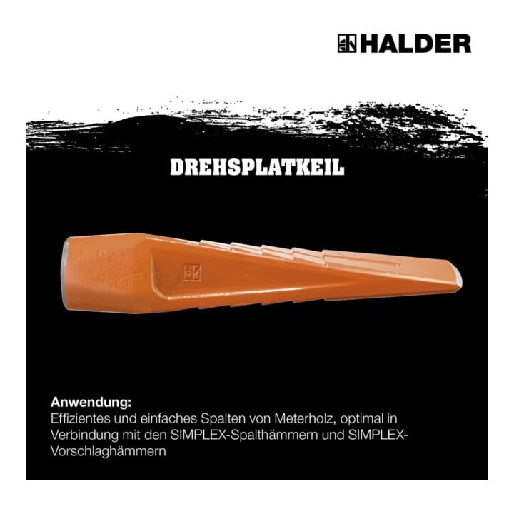 Halder Drehspaltkeil massiv 3000g Gesamt-L-260mm Schneiden-B.50mm