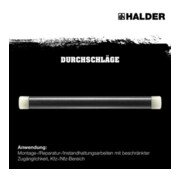 Halder Durchschlag L.168mm Kopf-D. 10mm Nyl.weiß hart-5