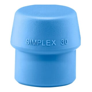 HALDER Embout en plastique TPE-soft pour maillet à frappe amortie SIMPLEX, pièce 30 mm