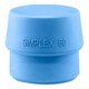 HALDER Embout en plastique TPE-soft pour maillet à frappe amortie SIMPLEX, pièce 60 mm