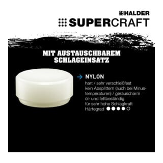 Halder Ersatz-Einsatz, Nylon 70 mm