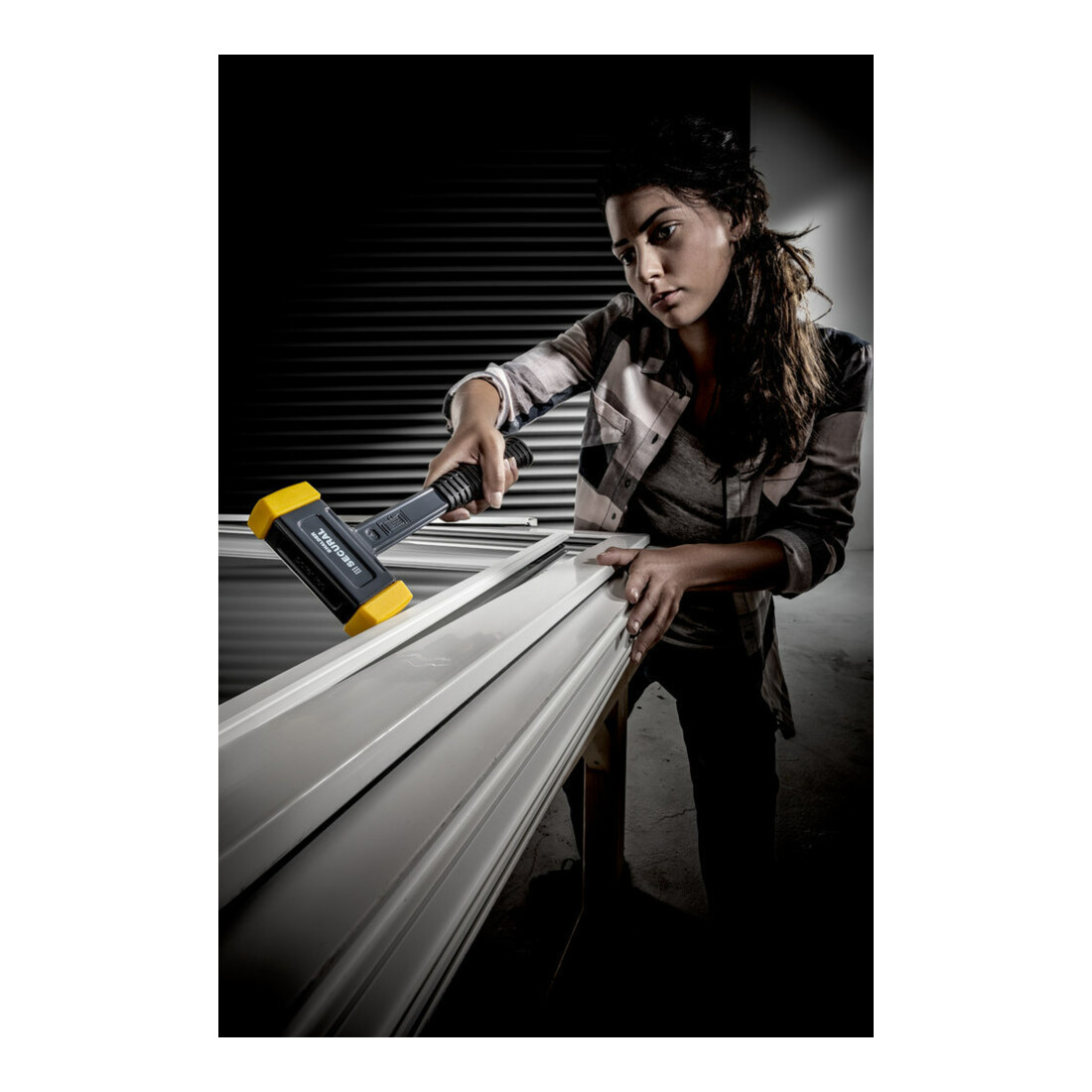 HALDER Maillet anti-rebond anti-rebond avec embout en polyuréthane 30X40 mm