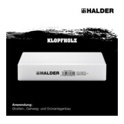 Halder Maillet en bois 200x140x40mm Simplex Halder-2