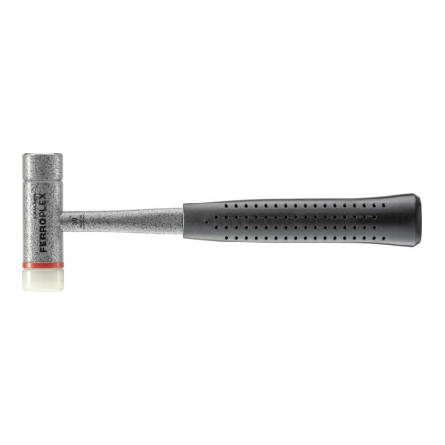 Marteau combiné Halder Ferroplex EH-3677, avec manche en tube d'acier, insert en nylon