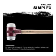 Halder Marteau de forge Simplex 80mm Superpl./WM.-5