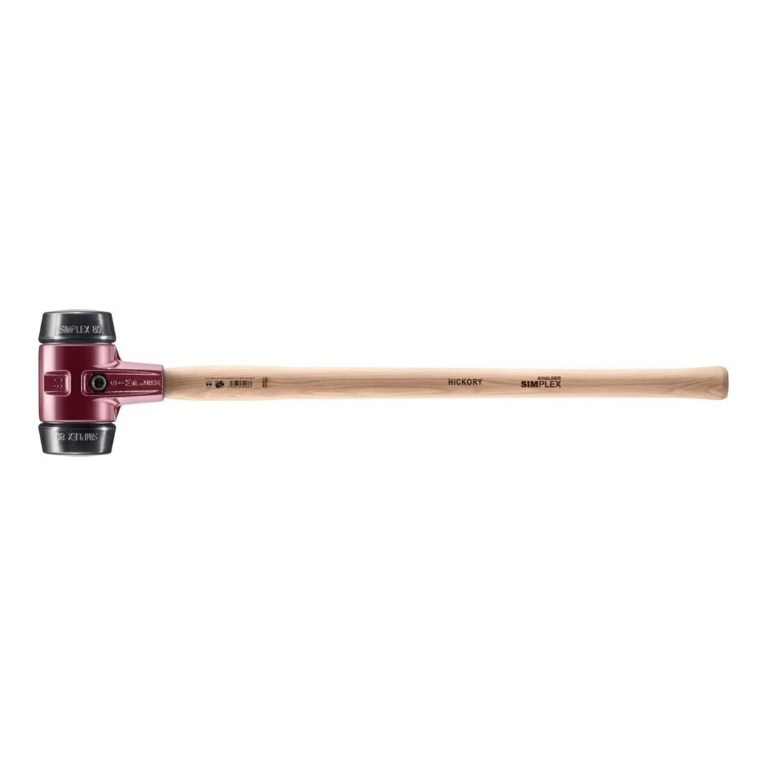 Halder Marteau de forgeron SIMPLEX 80mm caoutchouc
