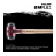 Halder Marteau de forgeron SIMPLEX 80mm caoutchouc-5