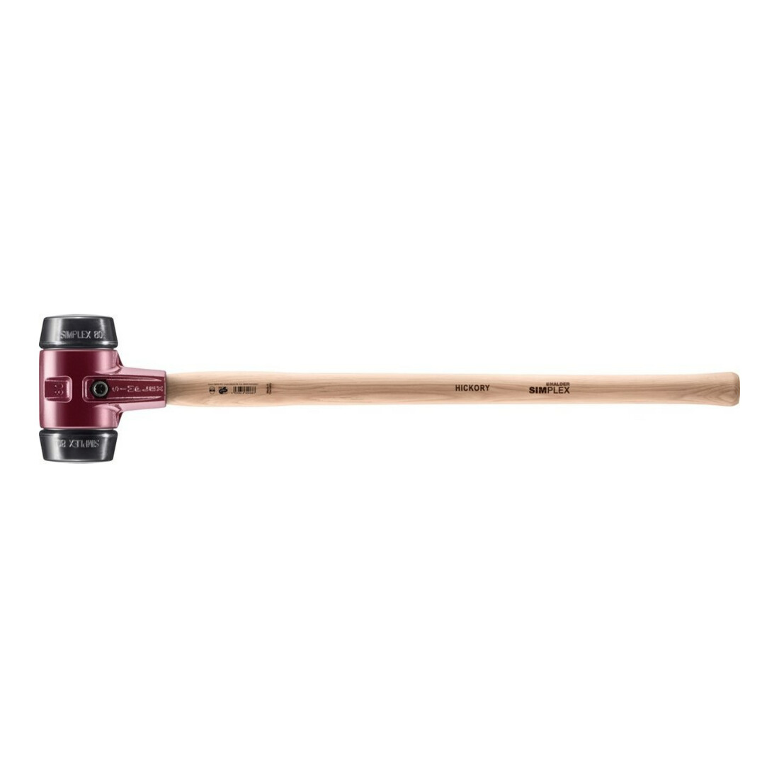 Halder Marteau de forgeron SIMPLEX 80mm caoutchouc