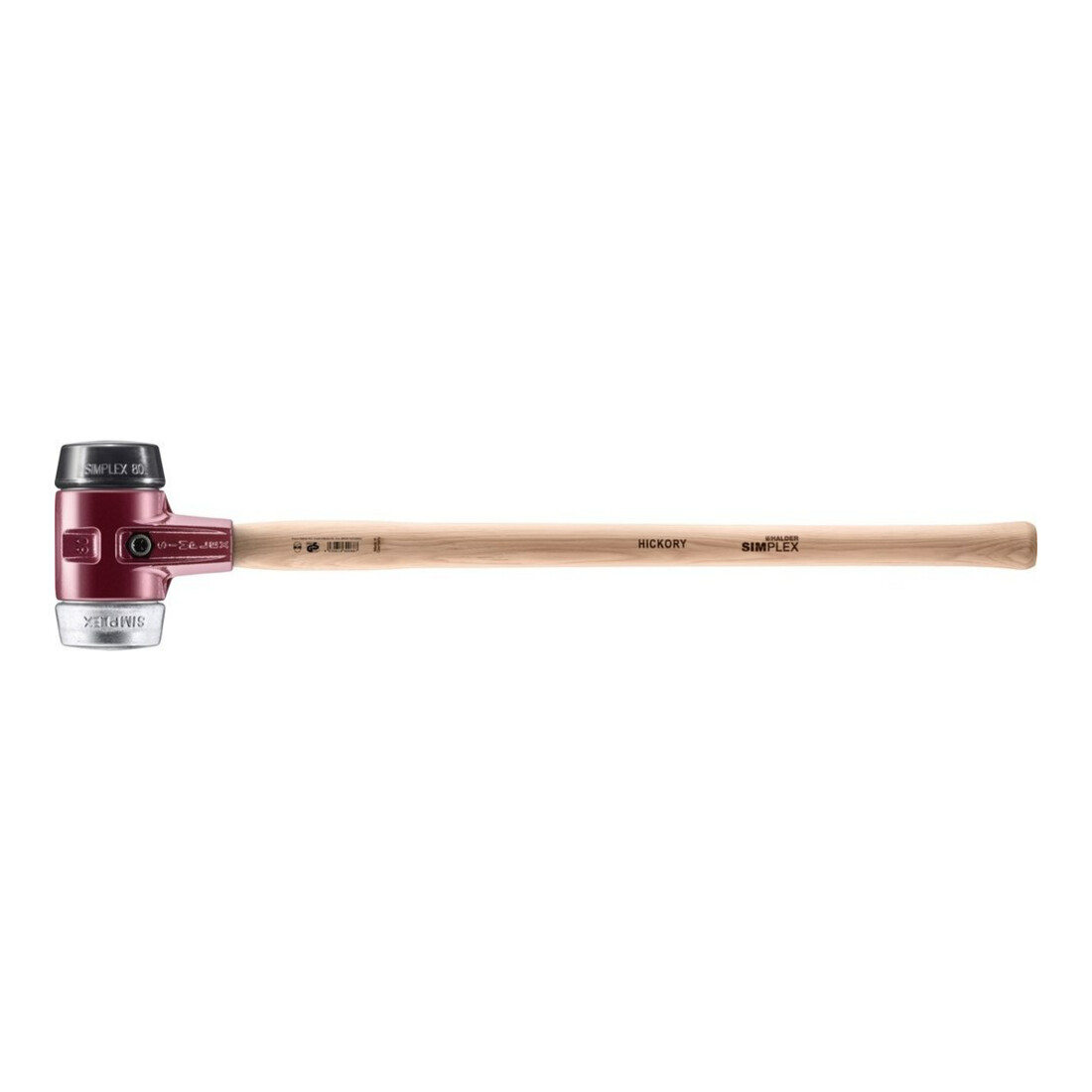 Halder Marteau de forgeron Simplex 80mm Caoutchouc/Mou