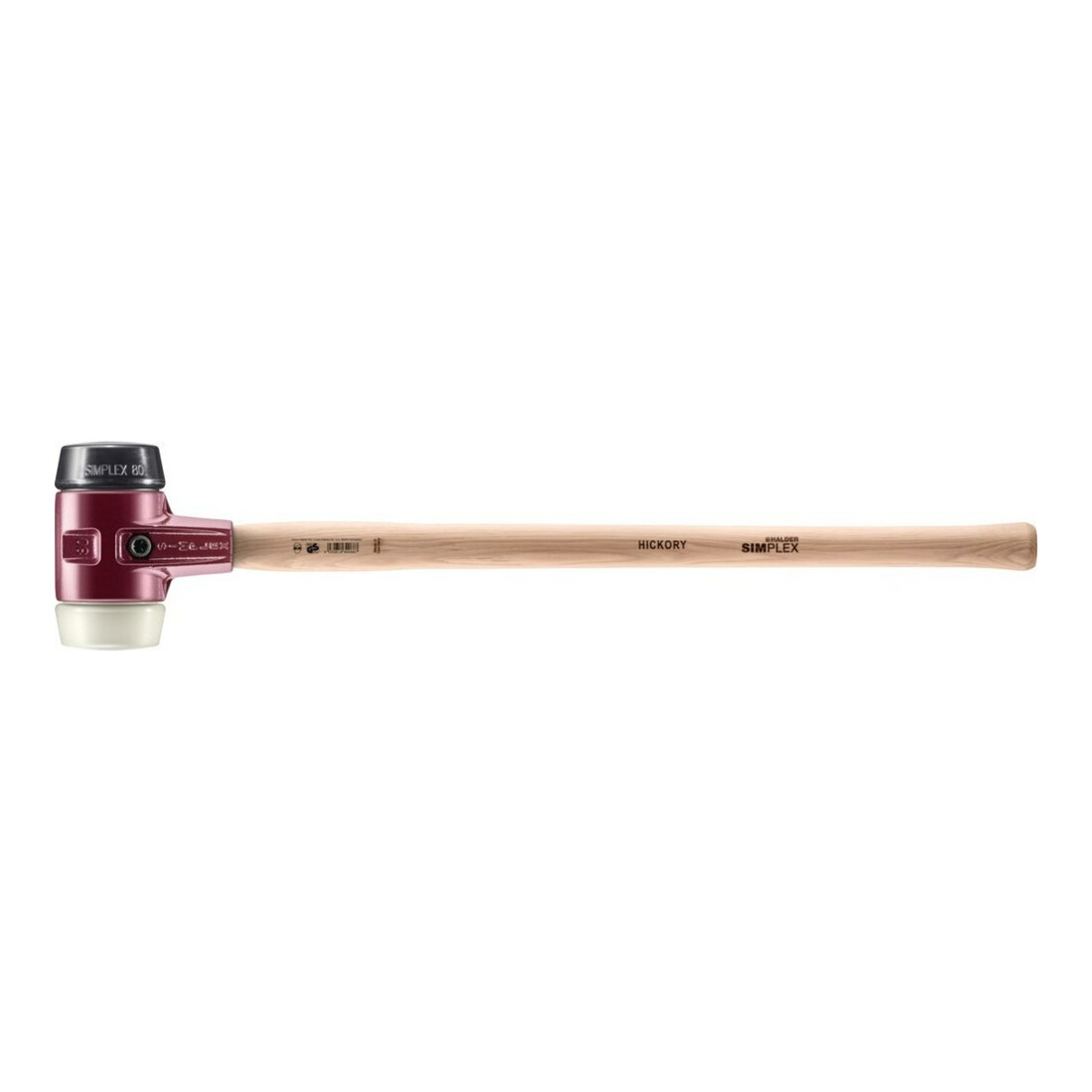 Halder Marteau de forgeron Simplex 80mm Caoutchouc/Nylon