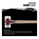 Halder Marteau de frappe Simplex 80 mm Nylon/WM-4