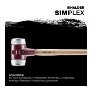Halder Marteau-pilon Simplex 80mm métal tendre-5
