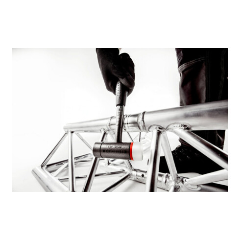 HALDER Martello combinato Ferroplex EH-3677 con impugnatura tubolare in acciaio, inserto in nylon