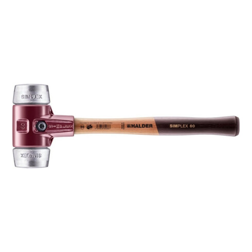 Halder Mazzuola SIMPLEX con tasselli in metallo dolce, argento, Alloggiamento/Materiale Ø60Gmm