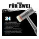 Halder combihamer Ferroplex EH-3677, met stalen buisgreep, nylon inzetstuk-4
