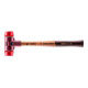 HALDER NORM+TECHNIK SIMPLEX-hamer,'zacht', met kunststof doppen, geel, Behuizing-⌀ / Materiaal: 30Gmm-4