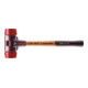 Soft faced hammer SIMPLEX L.405mm kop d.60mm hard HO plastic rood HALDER-1