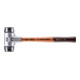 Halder soft-face hamer met rubber compositie inzetstukken (zwart)-2