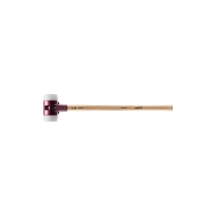 HALDER NORM+TECHNIK SIMPLEX-hamer,'zacht', met superplastic doppen, wit, Behuizing-⌀ / Materiaal: 100Gmm