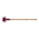 HALDER NORM+TECHNIK SIMPLEX-hamer,'zacht', met superplastic doppen, wit, Behuizing-⌀ / Materiaal: 125Gmm-5