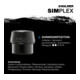 HALDER NORM+TECHNIK SIMPLEX-hamer,'zacht', rubber composiet-dop, zwart, voor hamerkop-⌀: 80 mm-5