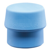 Halder Tassello in plastica TPE soft per mazzuola SIMPLEX, blu, per testa mazzuola Ø30mm