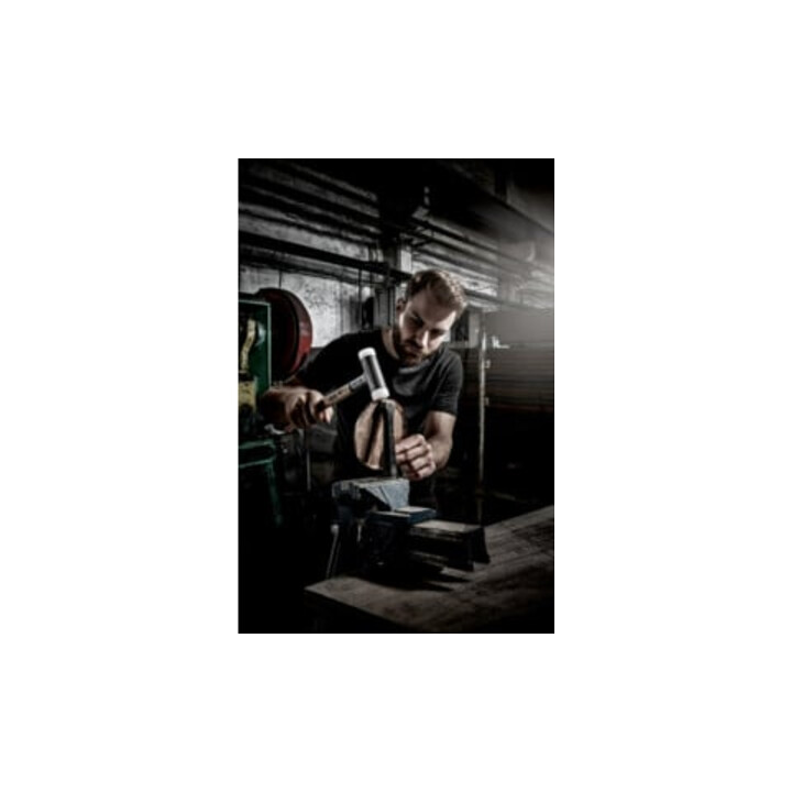 HALDER NORM+TECHNIK Terugslagvrije hamer met hickory-steel, Hamerkop-⌀: 60mm