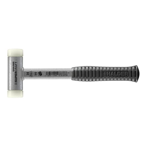 Halder soft-face hamer Supercraft EH-3377, met stalen buisgreep, nylon inzetstuk terugslagvrij
