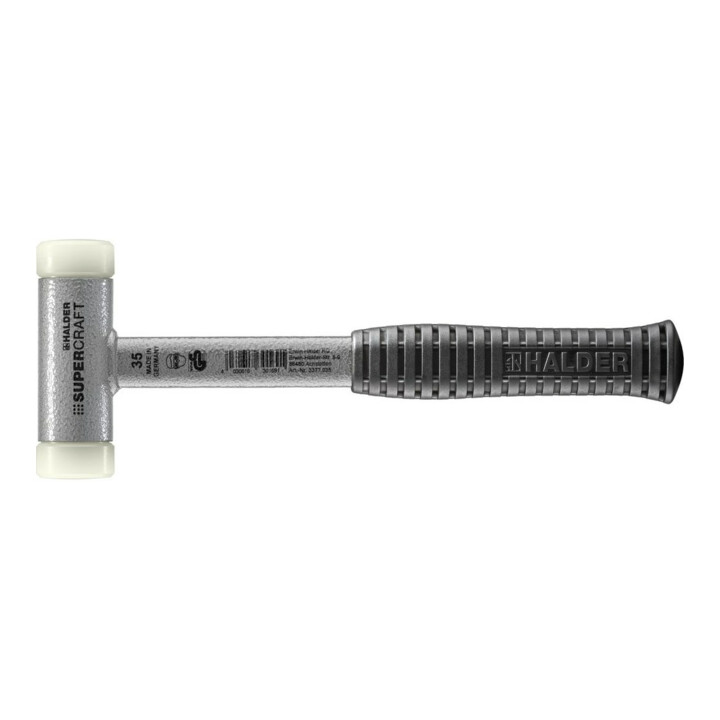 Halder Rückschlagfreier Hammer mit Stahlrohrstiel 35 mm