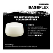 Halder Schonhammer Baseplex EH-3968, Celluloseacetat- + Nylon-Einsatz-2