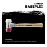 Halder Schonhammer Baseplex EH-3968, Celluloseacetat- + Nylon-Einsatz-2