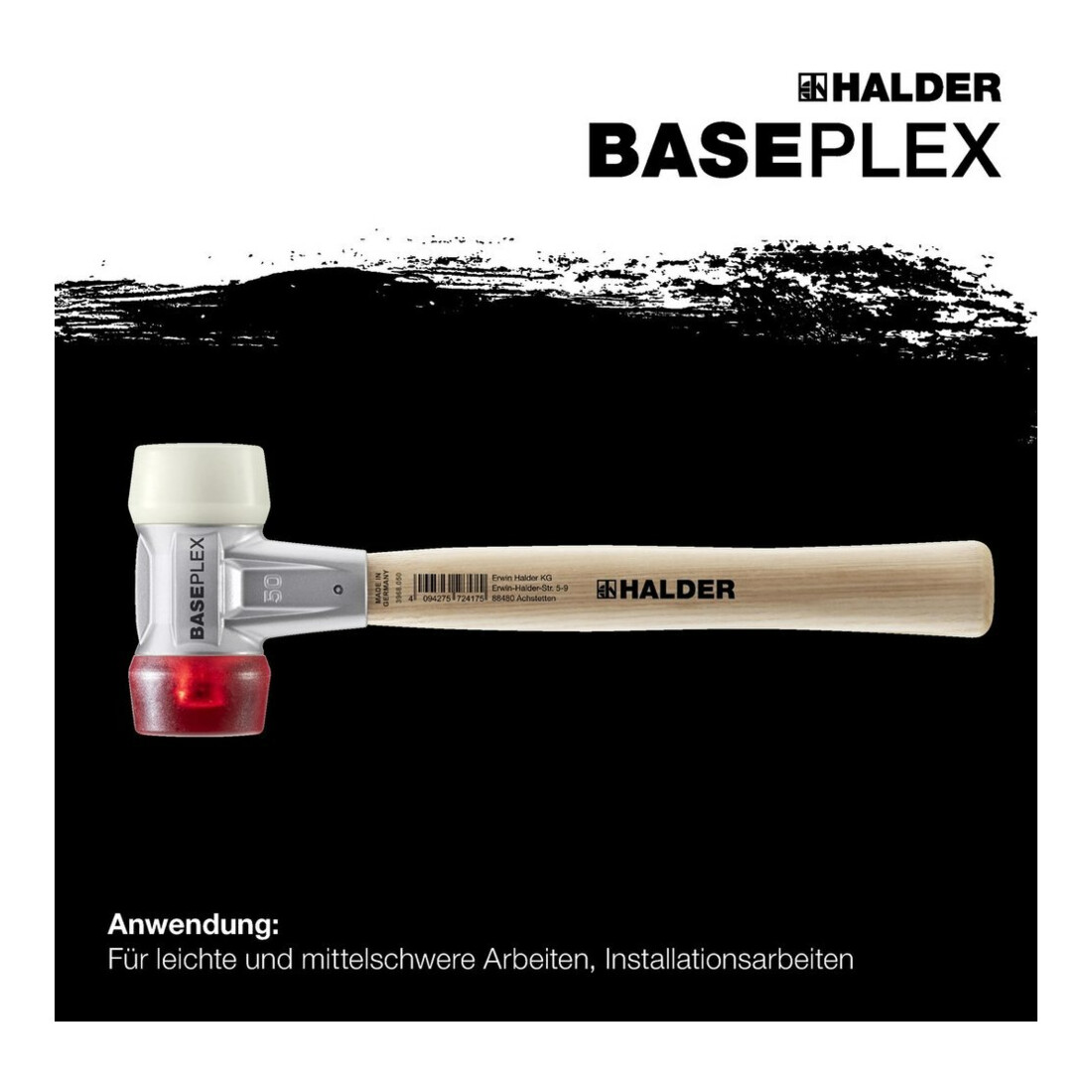 Halder Schonhammer Baseplex EH-3968, Celluloseacetat- + Nylon-Einsatz