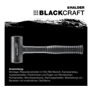 Halder Schonhammer BLACKCRAFT Gesamt-L.300mm Kopf-D.40mm STA rückschlagfrei-2