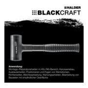 Halder Schonhammer BLACKCRAFT Gesamt-L.310mm Kopf-D.50mm STA rückschlagfrei-2