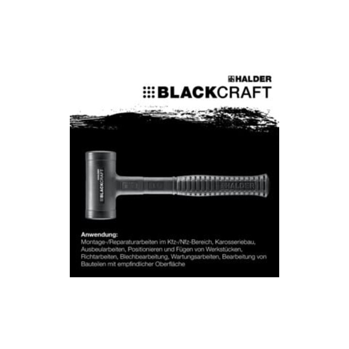 Halder Schonhammer BLACKCRAFT Gesamt-L.315mm Kopf-D.60mm STA rückschlagfrei